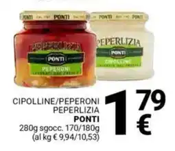 Supermercati Gulliver Cipolline/peperoni peperlizia PONTI offerta