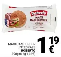 Supermercati Gulliver Maxi hamburger integrale ROBERTO offerta