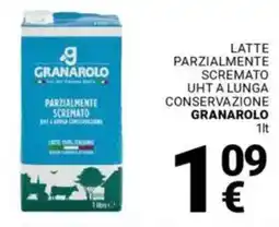 Supermercati Gulliver Latte parzialmente scremato uht a lunga conservazione GRANAROLO offerta