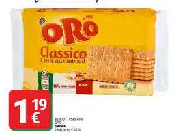 Supermercati Gulliver Biscotti secchi oro SAIWA offerta