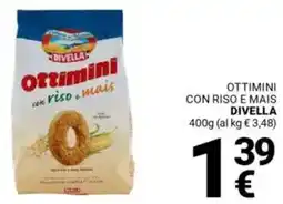 Supermercati Gulliver Ottimini con riso e mais DIVELLA offerta