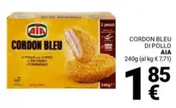 Supermercati Gulliver Cordon bleu di pollo AIA offerta