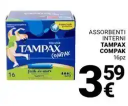 Supermercati Gulliver Assorbenti interni TAMPAX COMPAK offerta