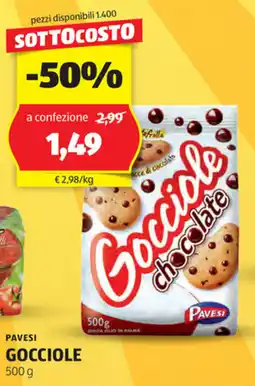 ALDI Pavesi gocciole offerta
