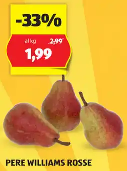 ALDI Pere williams rosse offerta