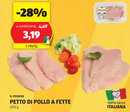 ALDI Il podere petto di pollo a fette offerta