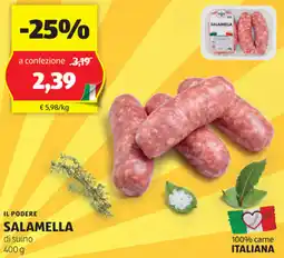 ALDI Il podere salamella di suino offerta