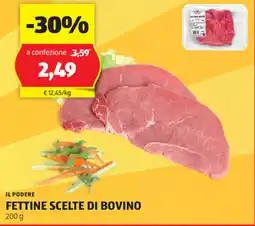 ALDI Il podere fettine scelte di bovino offerta