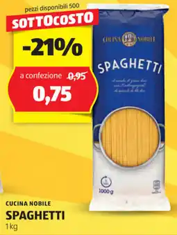 ALDI Cucina nobile spaghetti offerta