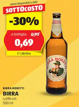 ALDI Birra moretti birra offerta