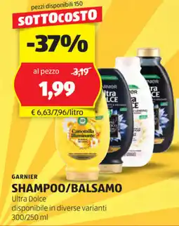 ALDI Garnier shampoo/balsamo offerta
