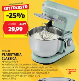 ALDI Ambiano planetaria classica offerta