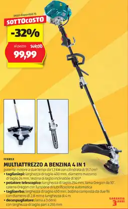 ALDI Ferrex multiattrezzo a benzina 4 in 1 offerta