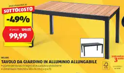 ALDI Belavi tavolo da giardino in alluminio allungabile offerta