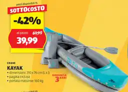ALDI Crane kayak offerta