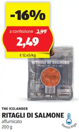 ALDI The icelander ritagli di salmone affumicato offerta