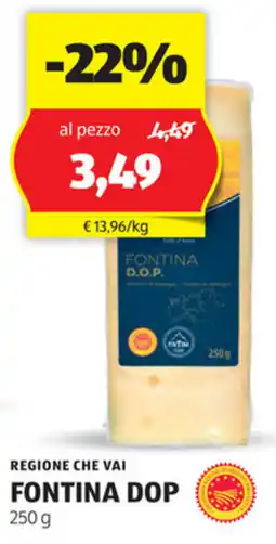 ALDI Regione che vai fontina dop offerta