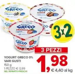 Todis Yogurt greco 0% vari gusti offerta