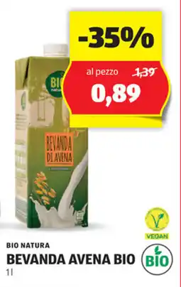 ALDI Bio natura bevanda avena bio offerta