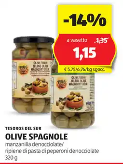 ALDI Tesoros del sur olive spagnole offerta