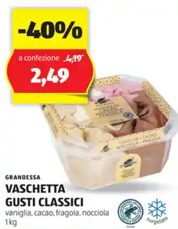 ALDI Grandessa vaschetta gusti classici offerta