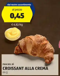 ALDI Pan del dì croissant alla crema offerta