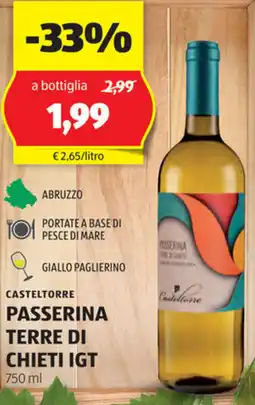 ALDI Casteltorre passerina terre di chieti igt offerta