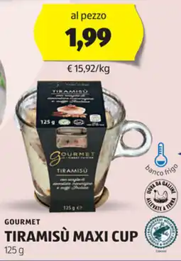 ALDI Gourmet tiramisu maxi cup offerta