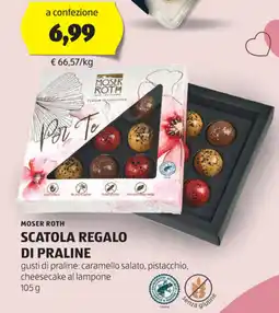 ALDI Moser roth scatola regalo di praline offerta