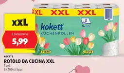 ALDI Kokett rotolo da cucina xxl offerta