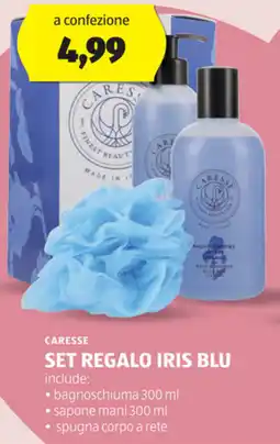 ALDI Caresse set regalo iris blu offerta