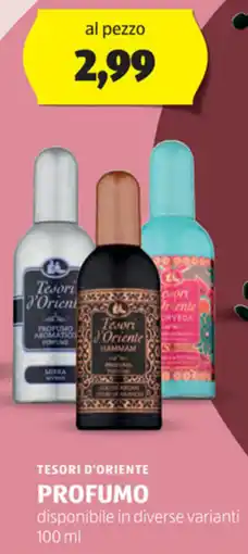 ALDI Tesori d'oriente profumo offerta