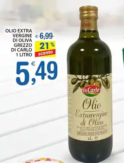 Qui Discount Olio extra vergine di oliva grezzo DI CARLO offerta