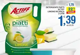 Qui Discount Detergente piatti actiff limone ricarica offerta