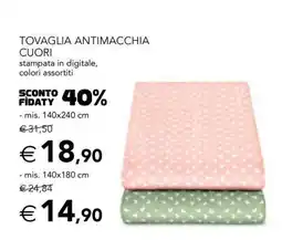 Esselunga TOVAGLIA ANTIMACCHIA CUORI offerta