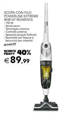 Esselunga SCOPA CON FILO POWERLINE EXTREME RH8147 ROWENTA offerta