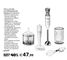 Esselunga Frullatore ad immersione MSM66155 Bosch offerta