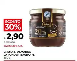 Coop CREMA SPALMABILE LA FONDENTE WITOR’S offerta