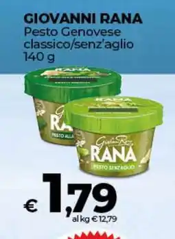 Coop Giovanni Rana Pesto Genovese classico/senz'aglio offerta