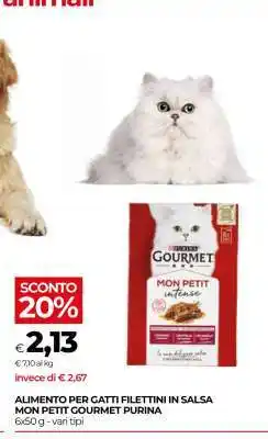 Coop Alimento per gatti filettini in salsa Mon Petit Gourmet Purina offerta