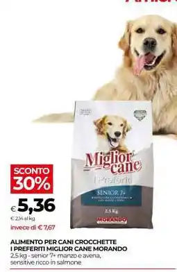 Coop ALIMENTO PER CANI CROCCHETTE I PREFERITI MIGLIOR CANE MORANDO offerta