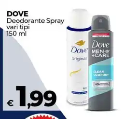 Coop DOVE Deodorante Spray offerta