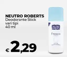 Coop NEUTRO ROBERTS Deodorante Stick offerta