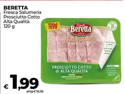 Coop BERETTA Fresca Salumeria Prosciutto Cotto Alta Qualità 120 g offerta