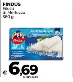 Coop Findus Filetti di Merluzzo offerta