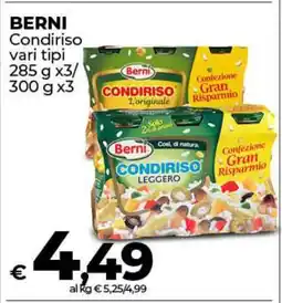 Coop BERNI Condiriso vari tipi offerta