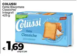 Coop Colussi Fette Biscottate Classiche/Integrali offerta