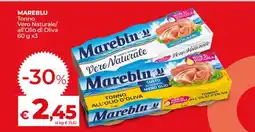 Coop MAREBLU Tonno Vero Naturale/ all’Olio di Oliva 60 g x3 offerta