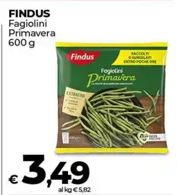 Coop FINDUS Fagiolini Primavera 600 g offerta