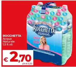 Coop ROCCHETTA Acqua Naturale offerta